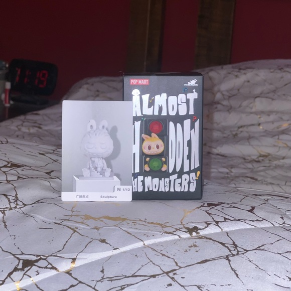 POP MART Other - Pop Mart White Almost Hidden Monster Figurine-Sealed Bag